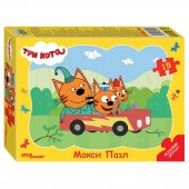Контурный МАКСИ пазл 15 элементов Три кота