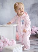 Комбинезон для девочек "Моя мася" розовый 1-12 мес