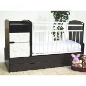 Кровать-трансформер Элис Ля-Мур венге/белый, поперечный маятник