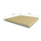 Мягкий щит kid ROMANA (1000мм*1000мм*60мм) цвет бежевый