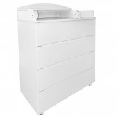 Комод с фасадами МДФ 800/4 белый с откидной пеленальной доской