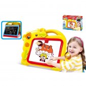 Игровой набор обучающий ДОСКА ДЛЯ РИСОВАНИЯ 2 в 1 БЕГЕМОТИК желтый