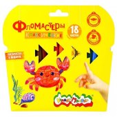 Фломастеры Каляка-Маляка 18 цветов смываемые, на водной основе, круглые