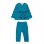 Пижама для мальчиков BONITO KIDS р.74-98 см бирюзовый арт.OP1365