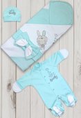 Комплект на выписку летний LOVELY голубой ш210/29 Комплект на выписку летний LOVELY голубой ш210/29