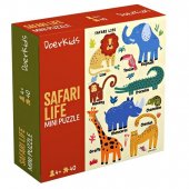 Мини пазл DoerKids Жизнь в Сафари 40 элементов DK18012