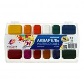 Акварель Луч Классика Юбилейная 18 цветов медовая, без кисти Акварель Луч Классика Юбилейная 18 цветов медовая, без кисти