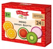 Игра настольная МЕМО Овощи, фрукты Far far land wood (24 фишки в коробке)
