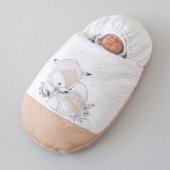Конверт на выписку зимний Леснушки бежевая лисичка