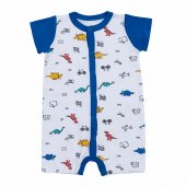 Песочник Linas baby белый с принтом 1118-9