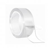 Скотч KWELT Nano Tape 30мм*1м толщина 1мм, двухсторонний, многоразовый, прозрачный