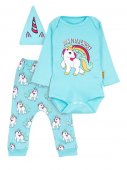 Комплект "Unicorn blue" голубой, 3-9 мес арт.OR25