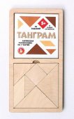 Настольная игра головоломка деревянная "Танграм" большая арт.00787