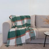 Плед из шерсти и хлопка 140*200 Трентино color 34 WoolHouse