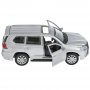 Инерционная металлическая модель - LEXUS LX570, 12 см, открываются двери, серебристый арт.LX570-SL