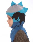 Шапка-шлем Дино р.48-54 синий/ярко-голубой/серый арт.20101-09 Шапка-шлем Дино р.48-54 синий/ярко-голубой/серый арт.20101-09