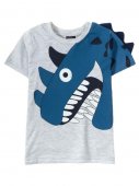 Футболка для мальчиков "Toothy" серый 3-7 лет Футболка для мальчиков "Toothy" серый 3-7 лет