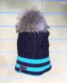 Шапка детская шоколад-лазурит арт N2018 ISOSOFT (Зима) PicCo Шапка детская шоколад-лазурит арт N2018 ISOSOFT (Зима) PicCo