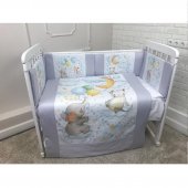 Комплект в кроватку 120*60 см Слоник на облачке 6 предметов 40078