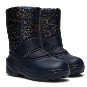 Сапожки детские Дюна р.27-33 смайлы на синем/темно-синий арт.571/05 Сапожки детские Дюна р.27-33 смайлы на синем/темно-синий арт.571/05