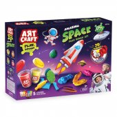 Набор для лепки AЯT CRAFT Летим в космос, тесто 5х56 гр Набор для лепки AЯT CRAFT Летим в космос, тесто 5х56 гр