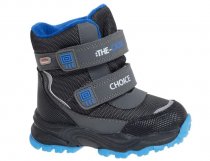 Ботинки для мальчика Сказка р.22-26 черный/голубой арт.R568767015BK