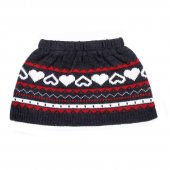 Юбка машинная вязка с сердечками р.62-74 арт.W12-3903