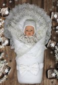 Комплект на выписку на зиму ВАЛЕРИ белый ш551/13* Комплект на выписку на зиму ВАЛЕРИ белый ш551/13*