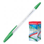 Ручка шариковая Erich Krause R-301 Classic Stick зеленая 1,0мм, толщина письма 0,5мм