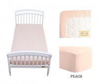 3215 Простыня трикот. натяжная (160*80) Giovanni "SOLID PEACH" (Солид персиковый)