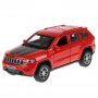 Инерционная металлическая модель - Jeep Grand Cherokee, красный, 12 см, открываются двери