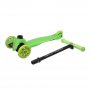 Самокат City-Ride XD4 с регулируемой металлической ручкой, колеса светятся, зеленый