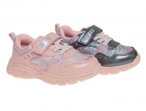 Полуботинки для девочки Сказка р.22-26 розовый/серый арт.R556953201P Полуботинки для девочки Сказка р.22-26 розовый/серый арт.R556953201P