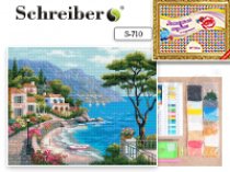 Картина алмазная " Schreiber " 40*50см Море, на подрамнике, круглые непрозрачные стразы