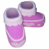 Пинетки Linas baby розовые 5117-3A