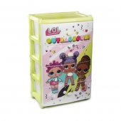 Комод ЛОЛ 4-х секционный широкий Lol Surprise 8229М
