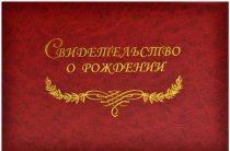 Обложка на свидетельство о рождении Имидж А5 бумвинил красный с разводами арт.СРБ5-202
