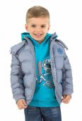 Куртка для мальчика Пеликан с 2 до 6 лет цвет серый BZWL375/1