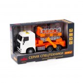 Автомобиль МАЗ с подъёмником инерционный (со светом и звуком) 94025 Автомобиль МАЗ с подъёмником инерционный (со светом и звуком) 94025