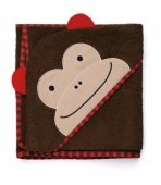 Полотенце с капюшоном СКИП-ХОП (SKIP-HOP), мод. "ZOO HOODED TOWEL", цвет Monkey, арт. 235254