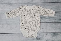 Боди Фигурные Истории milk, длинный рукав, рост 68, 74 см арт.600001