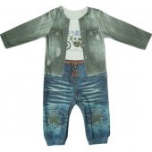 Папитто Комбинезон для мальчика "Fashion Jeans" 68-86 см арт.552-01