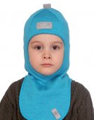 Шапка-шлем зимняя Лис бирюзовый р.48-54 арт.20101-01 Шапка-шлем зимняя Лис бирюзовый р.48-54 арт.20101-01