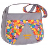 PITUSO CARAMEL Сумка для мамы на коляску CARAMEL PITUSO NEW BAG" цвет серый/принт карамелька