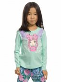 Джемпер для девочек Pelican 1-8 лет, ментол арт.GFJ3159/1