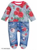 Комбинезон для девочек "Trendy baby" джинс 1-12 мес