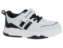 Полуботинки для мальчика Сказка р.27-32 белый/черный арт.R567773288W Полуботинки для мальчика Сказка р.27-32 белый/черный арт.R567773288W