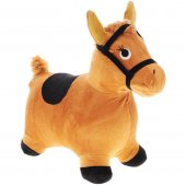 Лошадка-попрыгунчик 63800 коричневая в тканевом чехле Лошадка-попрыгунчик 63800 коричневая в тканевом чехле