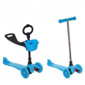 SUNCOLOR Самокат Трехколесный MARS KIDS 3в1 LIGHT, 53,5*21,5*50,5h см (голубой)
