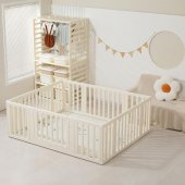 Манеж-стеллаж UNIX Kids 2 в 1 белый 180 х 150 х 64 см Манеж-стеллаж UNIX Kids 2 в 1 белый 180 х 150 х 64 см